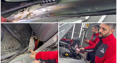 Ekspertizde ortaya çıktı: Araçtan beklenmedik parça şaşkınlığı