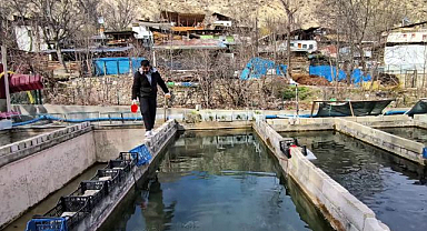 Erzurum'da alabalık tesisinde büyük kayıp sonrası üretici destek bekliyor