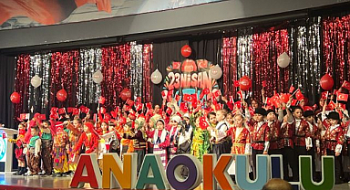 Erzurum’da anaokulunda bayram coşkusu