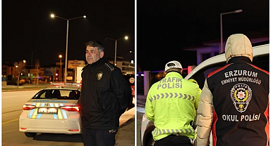 Erzurum’da asayiş uygulamasına sıkı denetim
