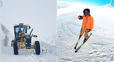 Erzurum'da karın görünmeyen iki yüzü