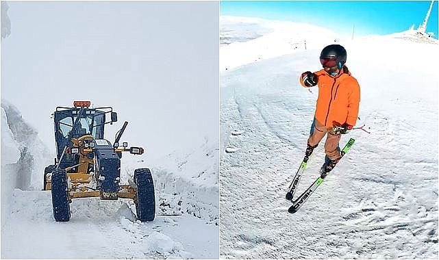 Erzurum'da karın görünmeyen iki yüzü