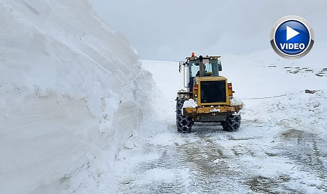 Erzurum'da karla mücadeleye devam