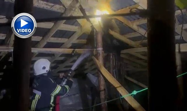 Erzurum'da korkutan yangın! Ekipler seferber oldu