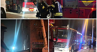 Erzurum'da metruk binada yangın paniği: facia son anda önlendi