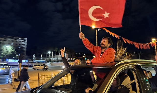 Erzurum'da milli takım coşkusu yaşandı