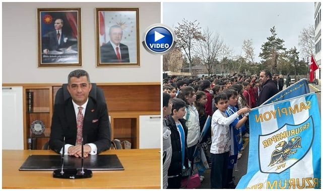 Erzurum'da okullarda mavi-beyaz coşkusu