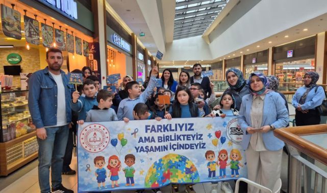 Erzurum'da otizm farkındalığı için anlamlı etkinlik