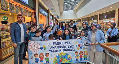 Erzurum'da otizm farkındalığı için anlamlı etkinlik