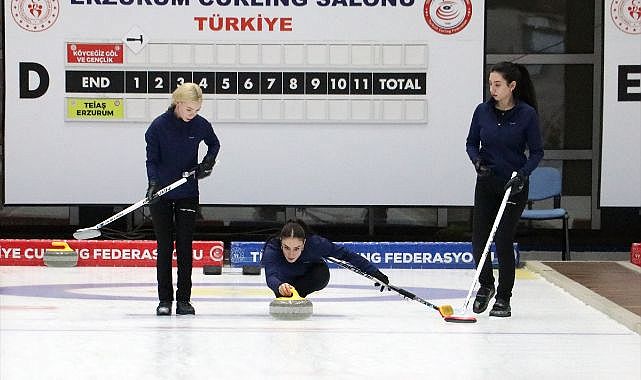 Erzurum'un gururu: Milli curlingcilerden tarihi derece