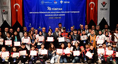 Erzurumlu öğrenciler TÜBİTAK bölge birincisi oldu