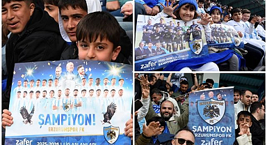 Erzurumspor taraftarına şampiyonluk desteği
