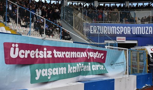 Erzurumspor tribünlerinden anlamlı mesaj