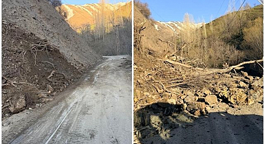 Facianın eşiğinden dönüldü: Heyelan yolu kapattı