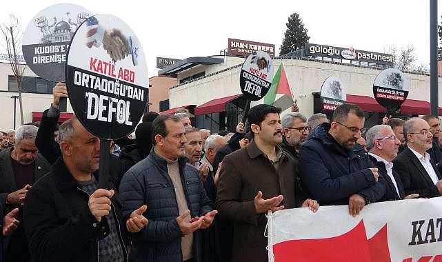 Gazze için saldırılara tepki gösterdiler