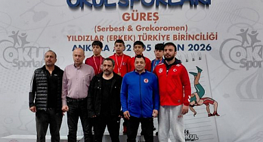 Genç güreşçi Türkiye üçüncüsü oldu   
