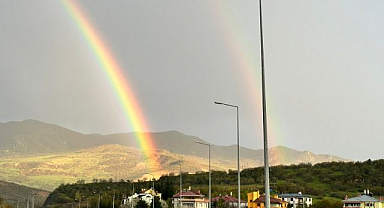 Gökkuşağı görsel şölen sundu  