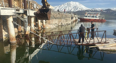 Göl çekildi ulaşım aksadı