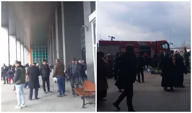 Hastanede yangın paniği 