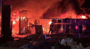 İşçi konteynerlerinde yangın paniği!