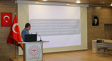 İşçilere iş sağlığı ve güvenliği eğitimi verildi