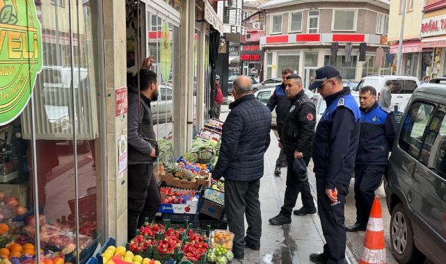 Kaldırım işgallerine zabıta denetimi