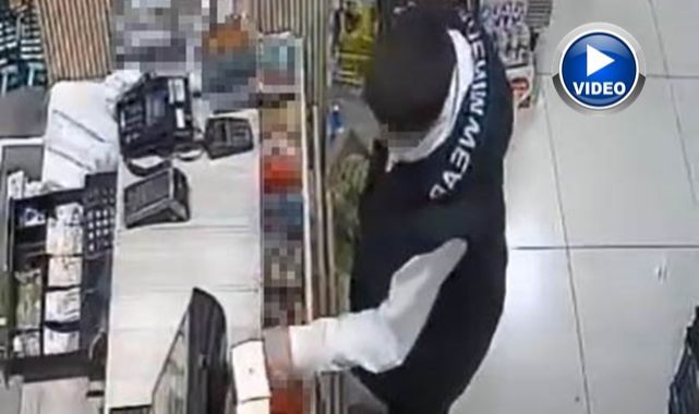 Kaşla göz arasında hırsızlık yaptı!