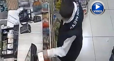 Kaşla göz arasında hırsızlık yaptı!