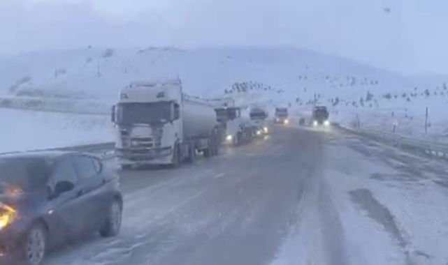 Kop Dağı Geçidi yoğun kar ve tipi nedeniyle ulaşıma kapandı