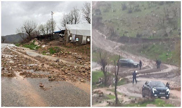 Köy yolu kapandı, Öğretmenler mahsur kaldı