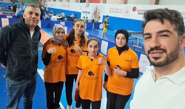 Masa tenisinde Türkiye dokuzuncusu oldular