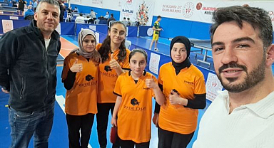 Masa tenisinde Türkiye dokuzuncusu oldular