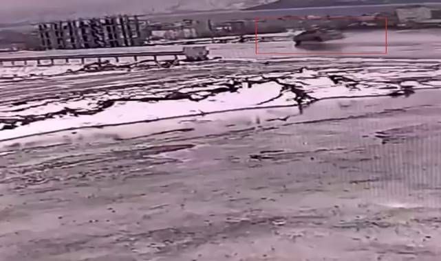 Takla atan araçtan sağ çıktı!