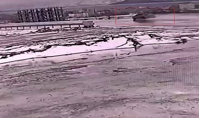 Takla atan araçtan sağ çıktı!