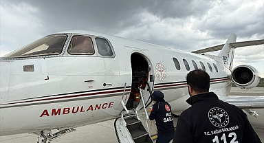 Rahatsızlanan bebek için havalandılar