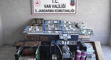 Sahte plaka basanlara operasyon