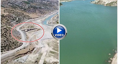 Tarihi köprü baraj sularında kayboldu   