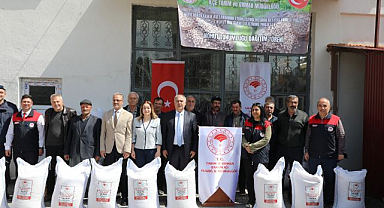 Üreticiye 24 ton tohum dağıtıldı