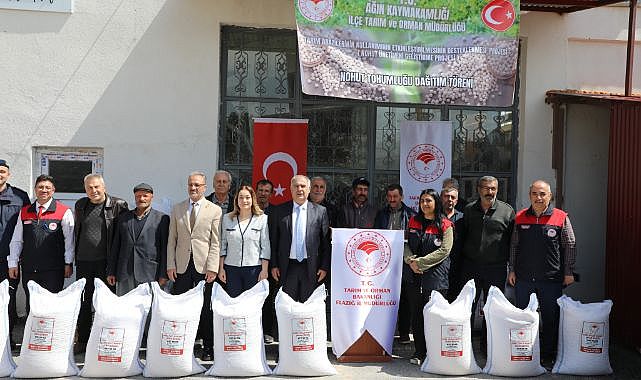 Üreticiye 24 ton tohum dağıtıldı