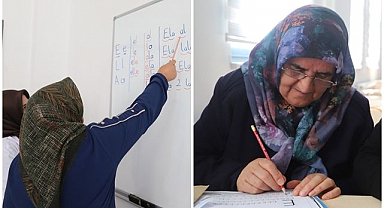 Yaşlılara okuma yazma kursu başladı