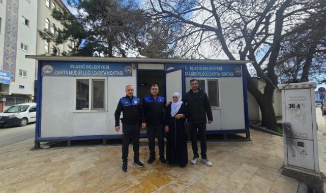 Zabıta kaybolan çantayı sahibine teslim etti