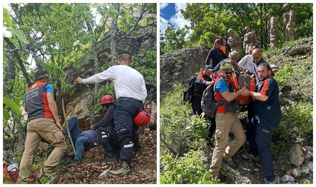 Astım hastası için zamanla yarış! 750 metre sedyeyle taşındı