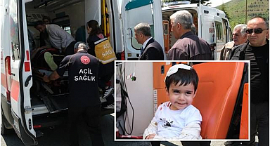 Aydınlatma direğine çarpan araçta 1'i bebek 4 kişi yaralandı