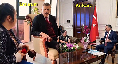 Bakan Çiftçi, down sendromlu Kısmet’i bakanlıkta ağırladı