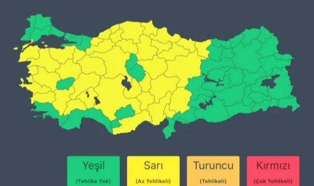 Bu illerde oturanlar dikkat! Bakanlık haritalı paylaşım yapıp uyardı