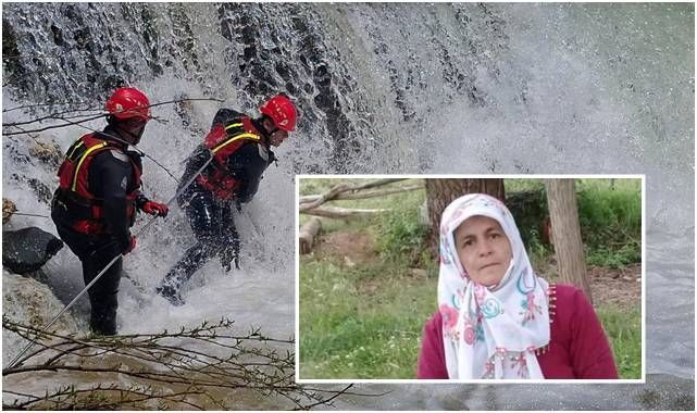 Çaya düşerek kaybolan kadını arama çalışmalarında 7. gün