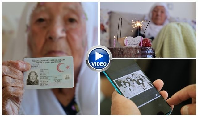 Cumhuriyet'le yaşıt! 103 yaşındaki anneye duygulandıran kutlama 