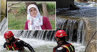 Dereye düşen kadının cansız bedenine ulaşıldı!