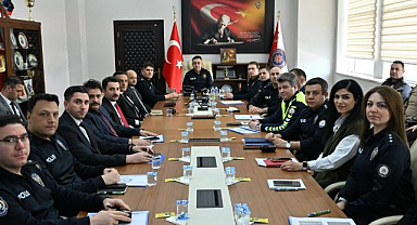 Emniyette güvenlik değerlendirme toplantısı yapıldı