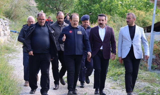 Erzurum'da heyelan bölgesinde kritik inceleme